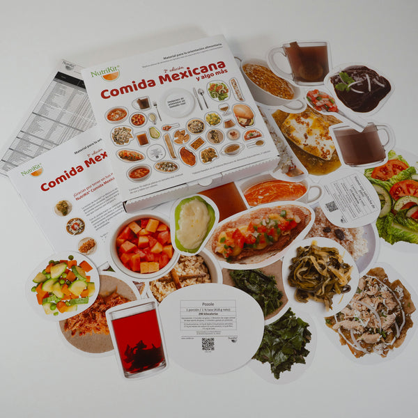 NutriKit® 70 Réplicas de alimentos de Comida Mexicana y algo más