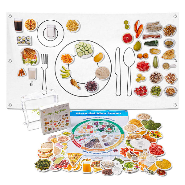 NutriKit® 115 (antes 103) Réplicas de Alimentos Juega y Aprende para Talleres 5aEd - NutriKit México