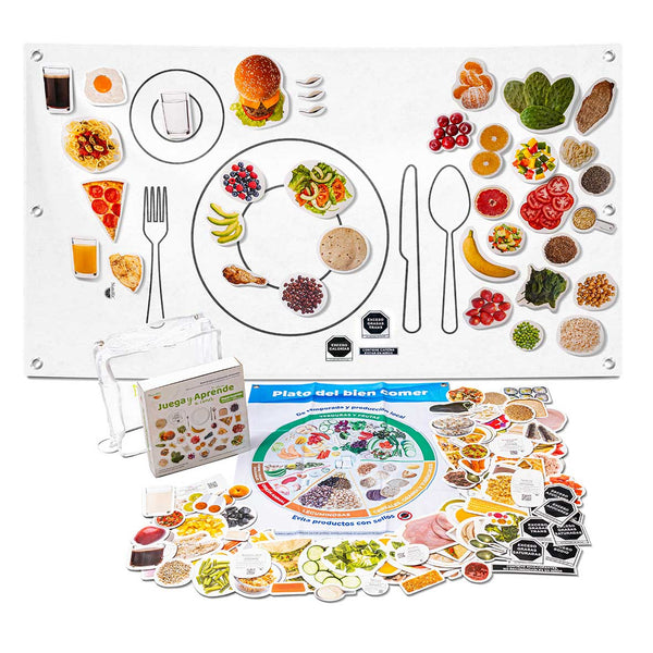NutriKit® 164  (antes 132) Réplicas de Alimentos Juega y Aprende -Supernutrido- para Talleres 5aEd - NutriKit México