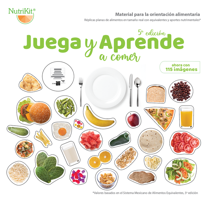 NutriKit® 115 Réplicas de Alimentos Juega y Aprende para Talleres 5aEd - NutriKit México
